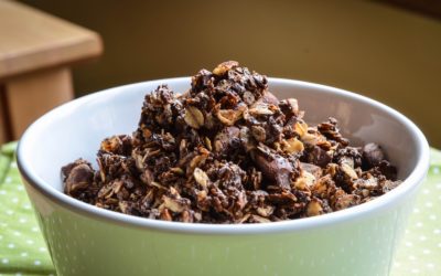 ZAPEČENÁ ČOKOLÁDOVÁ GRANOLA